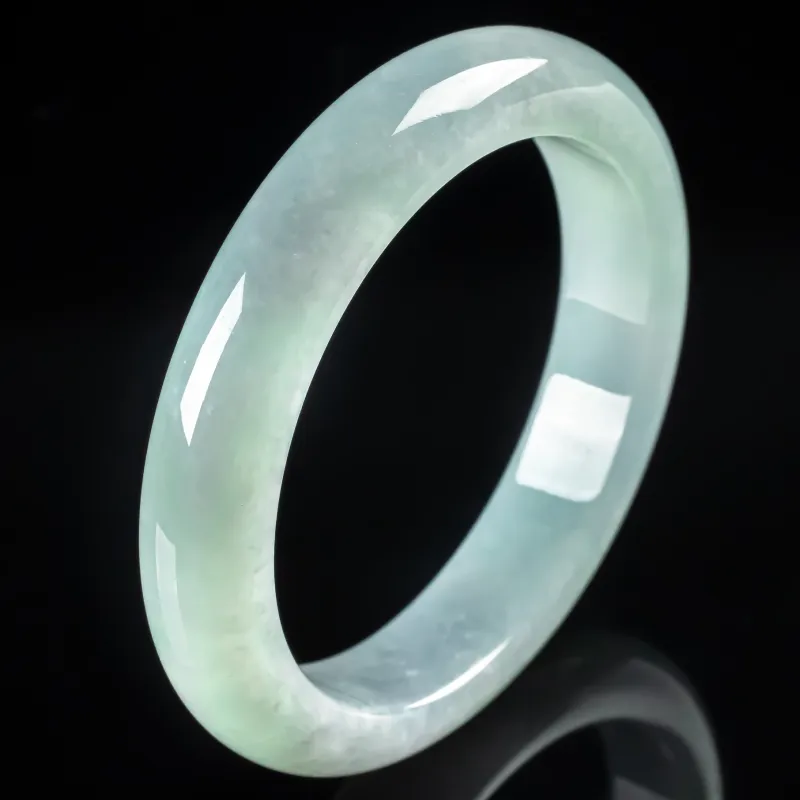 PUPAN Ice Glutinous Jadeite Bangles Women's-2