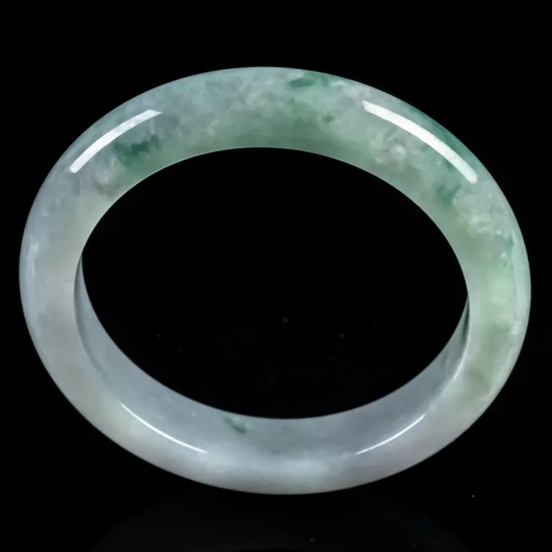 PUPAN Ice Glutinous Jadeite Bangles Women's-3