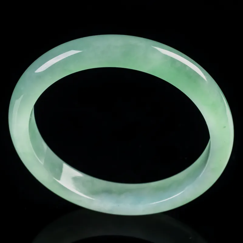 PUPAN Glutinous Jade Jadeite Bangles Women's-3