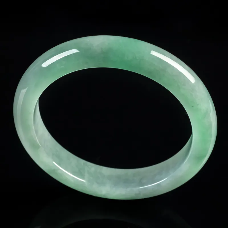 PUPAN Ice Glutinous Jadeite Bangles Women's-2