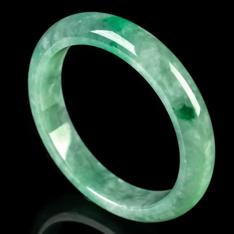 PUPAN Ice Glutinous Jadeite Bangles Women's-1