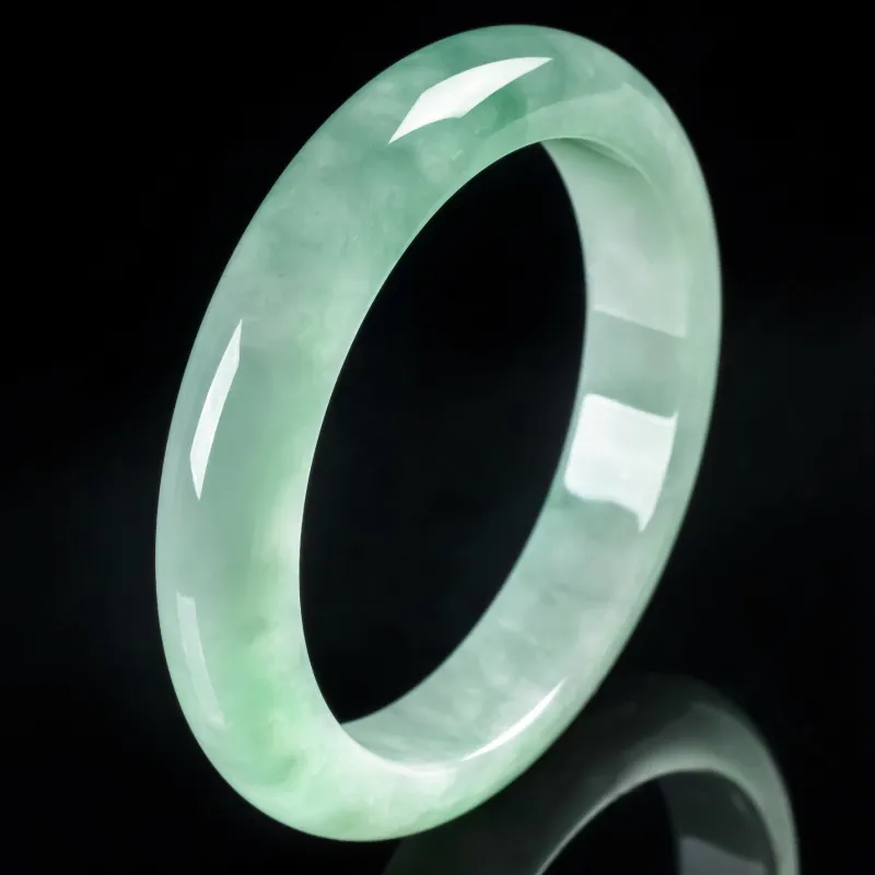 PUPAN Glutinous Jade Jadeite Bangles Women's-2