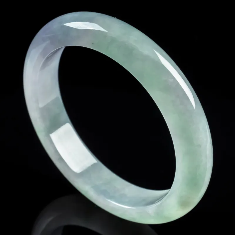 PUPAN Ice Glutinous Jadeite Bangles Women's-4