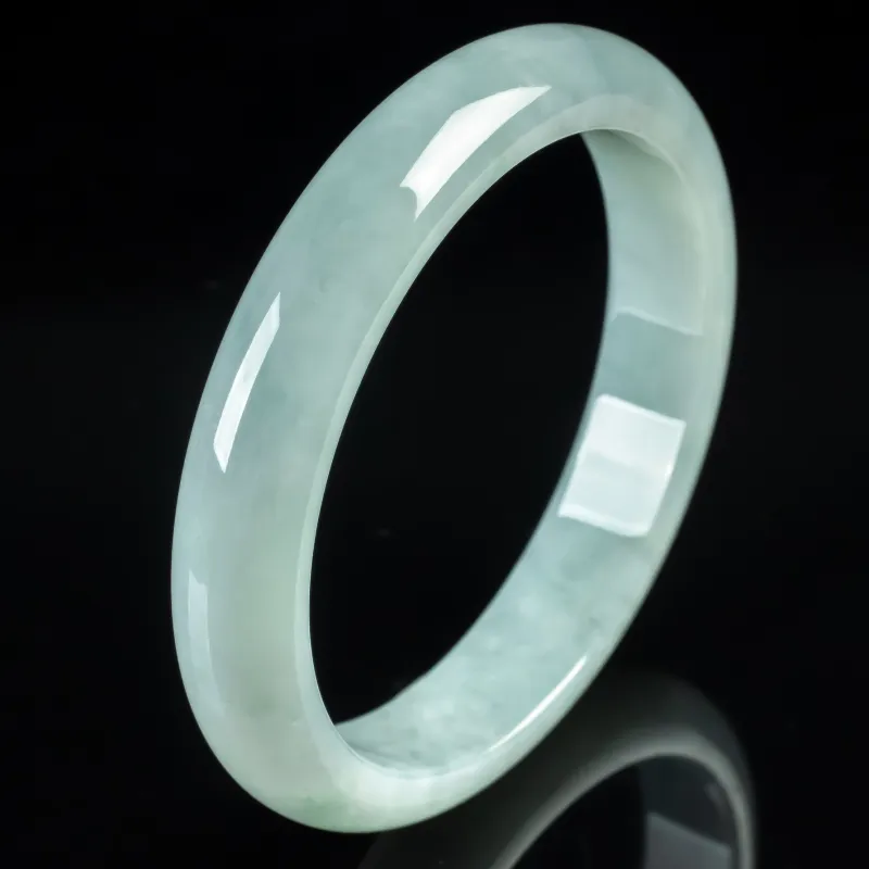 PUPAN Ice Glutinous Jadeite Bangles Women's-4