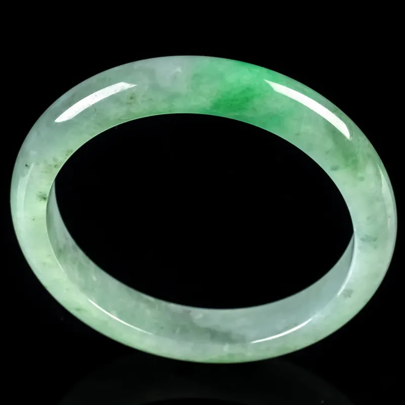 PUPAN Ice Glutinous Jadeite Bangles Women's-3