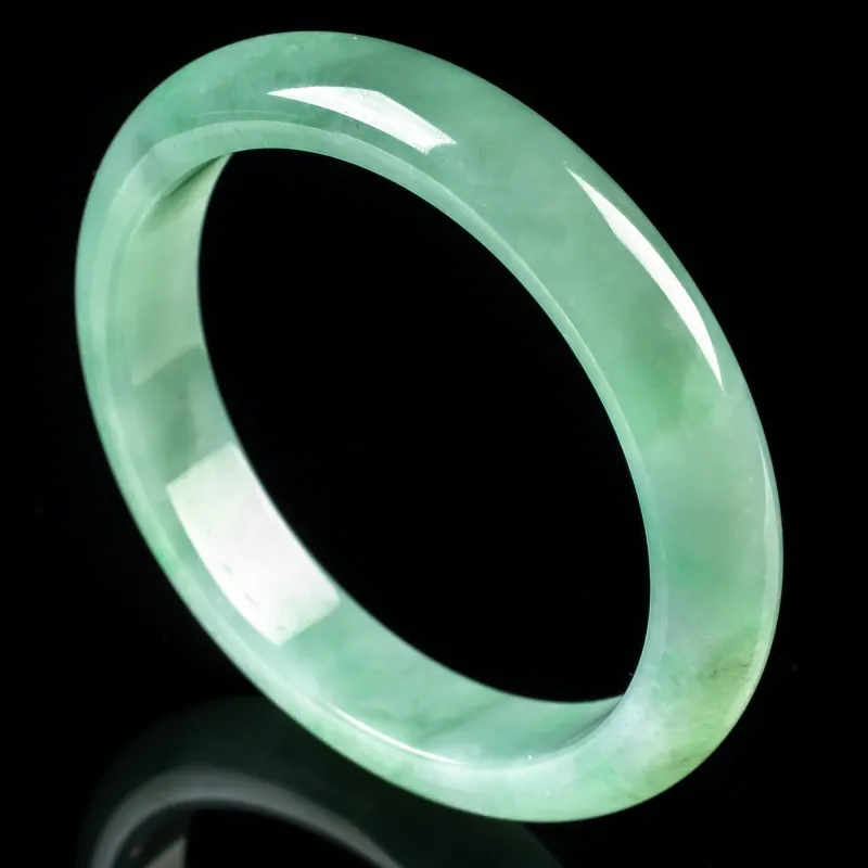 PUPAN Ice Glutinous Jadeite Bangles Women's-1