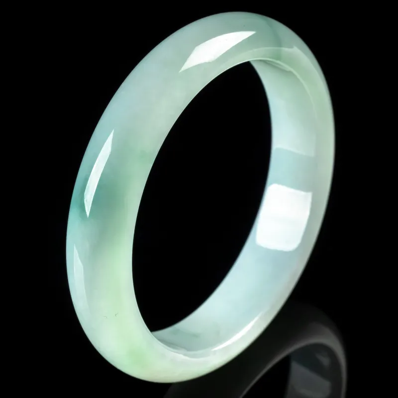 PUPAN Ice Glutinous Jadeite Bangles Women's-4