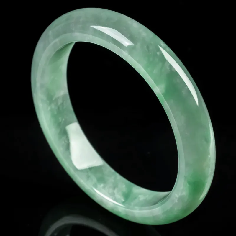 PUPAN Ice Glutinous Jadeite Bangles Women's-4