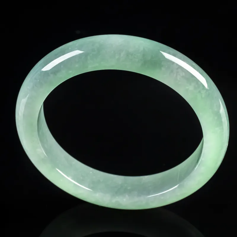 PUPAN Glutinous Jade Jadeite Bangles Women's-3