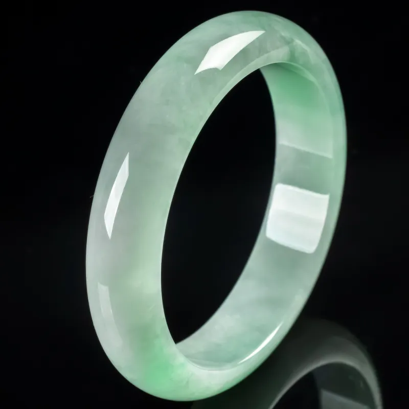 PUPAN Glutinous Jade Jadeite Bangles Women's-3