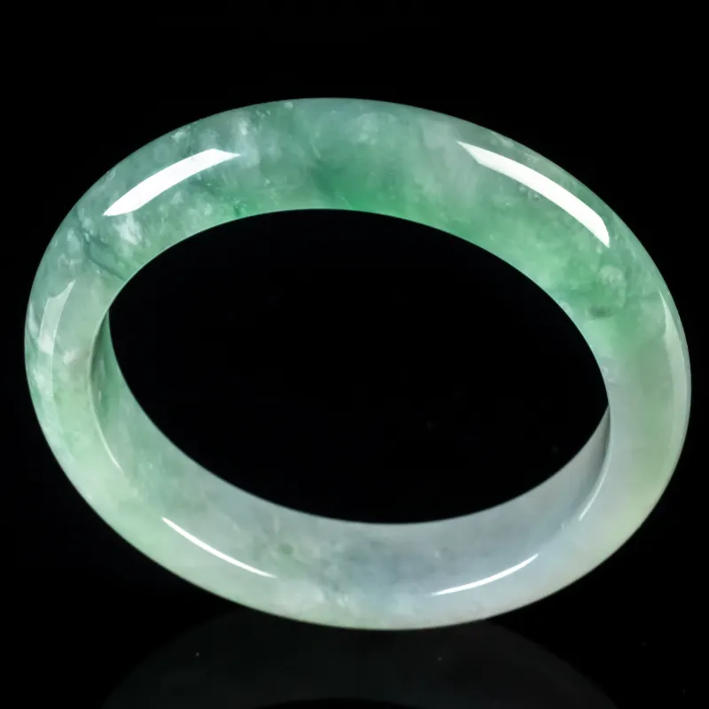 PUPAN Ice Glutinous Jadeite Bangles Women's-3
