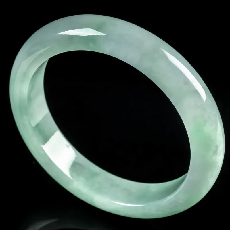 PUPAN Ice Glutinous Jadeite Bangles Women's-1