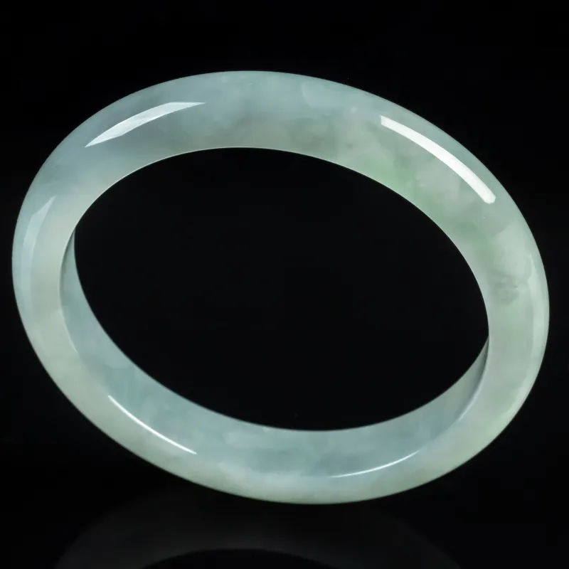 PUPAN Ice Glutinous Jadeite Bangles Women's-3
