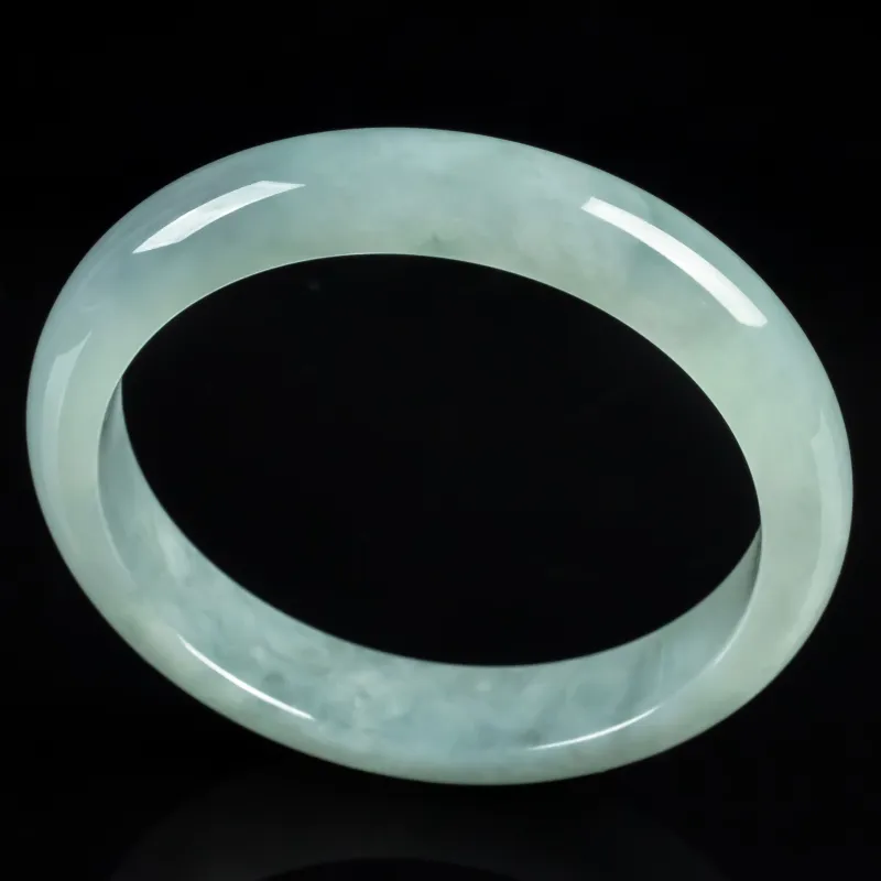 PUPAN Ice Glutinous Jadeite Bangles Women's-2