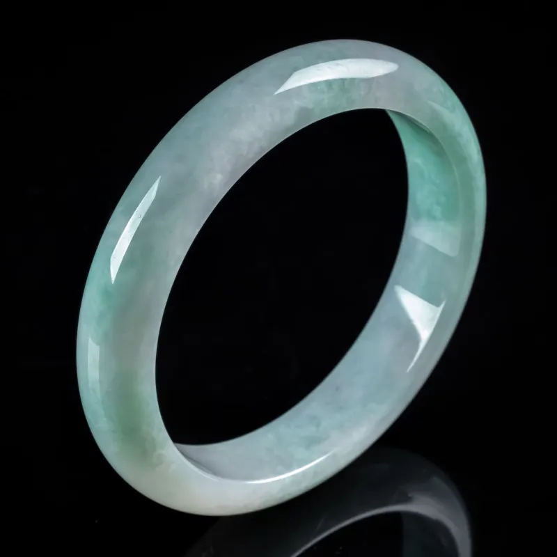 PUPAN Glutinous Jade Jadeite Bangles Women's-3