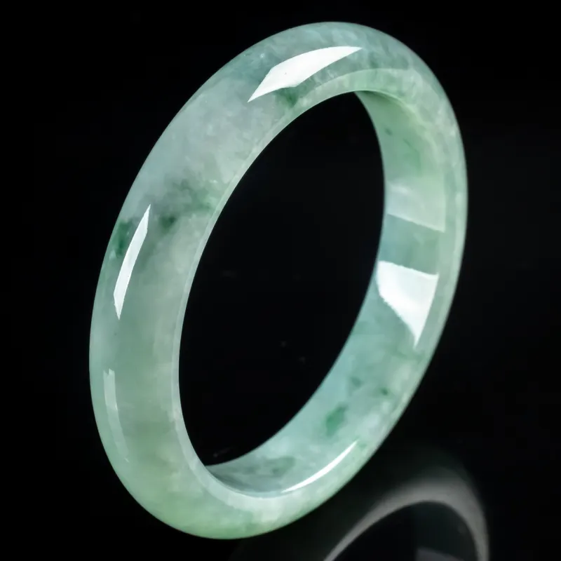 PUPAN Ice Glutinous Jadeite Bangles Women's-2