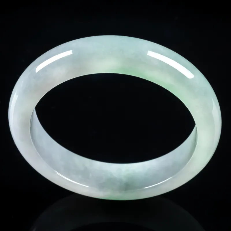 PUPAN Ice Glutinous Jadeite Bangles Women's-2