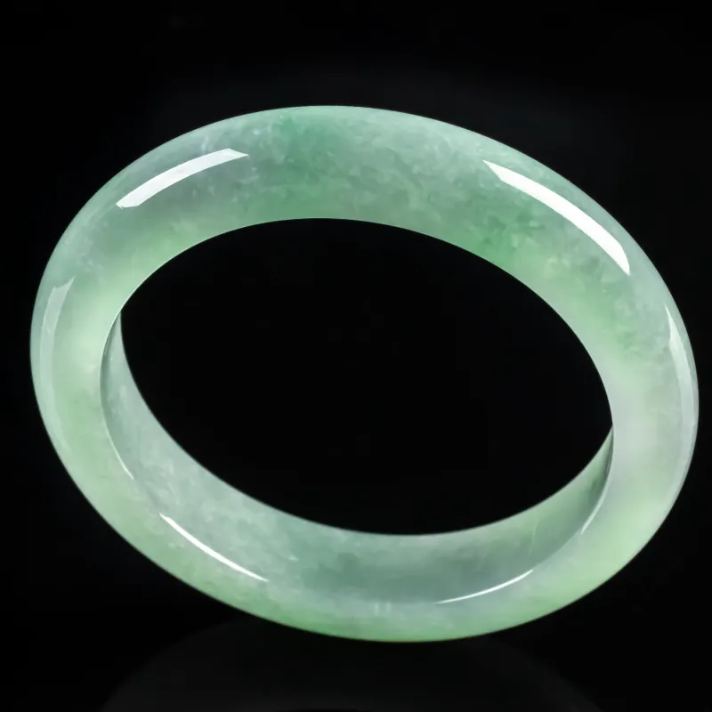 PUPAN Ice Glutinous Jadeite Bangles Women's-3