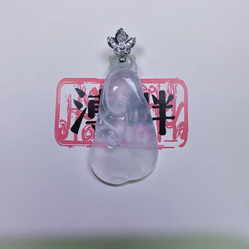 PUPAN High Ice Jade Jadeite Pendants Women's-6