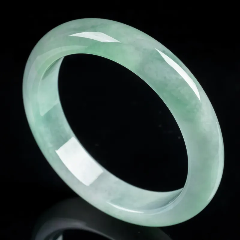 PUPAN Glutinous Jade Jadeite Bangles Women's-3