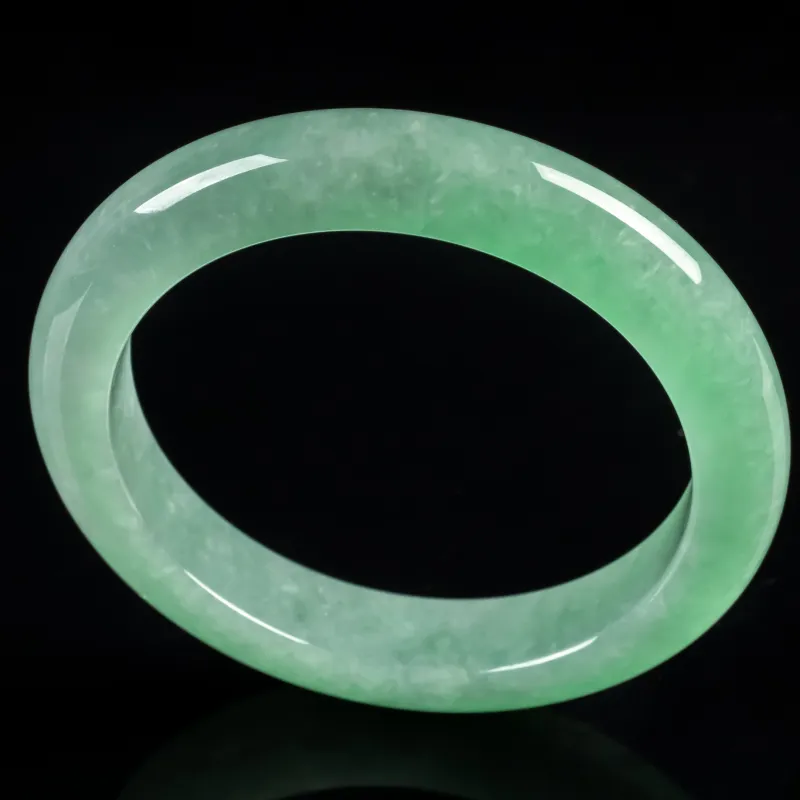 PUPAN Ice Glutinous Jadeite Bangles Women's-3
