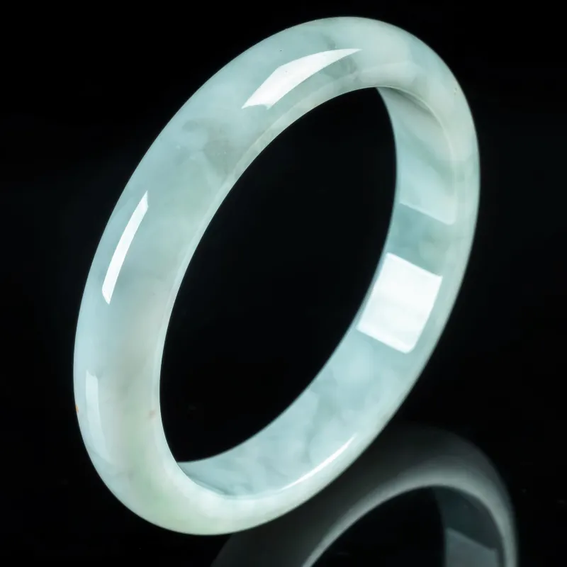 PUPAN Ice Glutinous Jadeite Bangles Women's-1