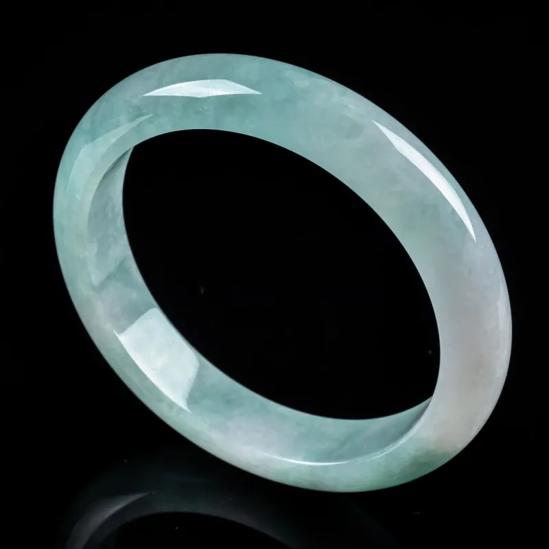 PUPAN Ice Glutinous Jadeite Bangles Women's-4