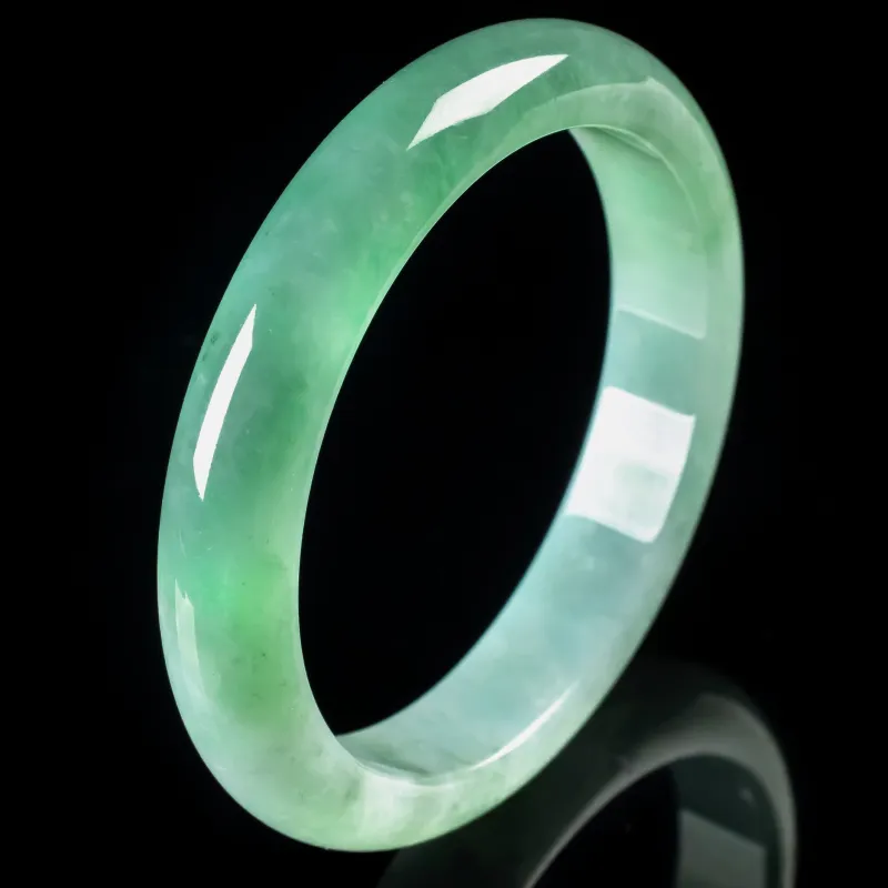 PUPAN Glutinous Jade Jadeite Bangles Women's-2