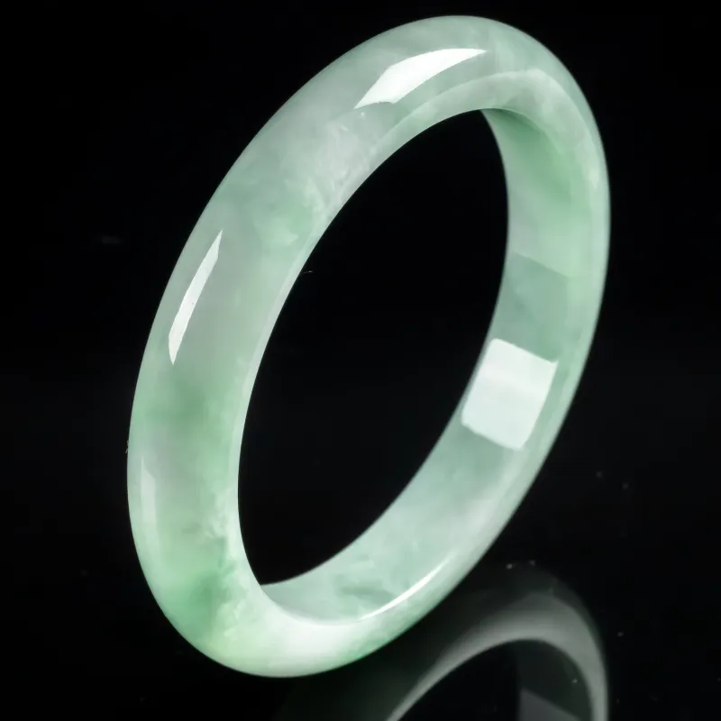 PUPAN Glutinous Jade Jadeite Bangles Women's-1