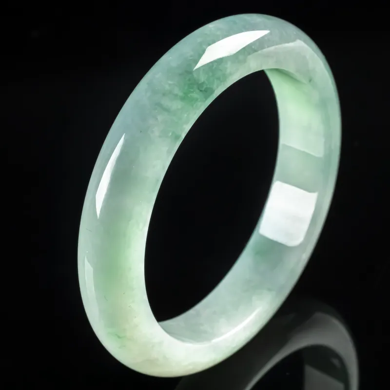 PUPAN Ice Glutinous Jadeite Bangles Women's-2