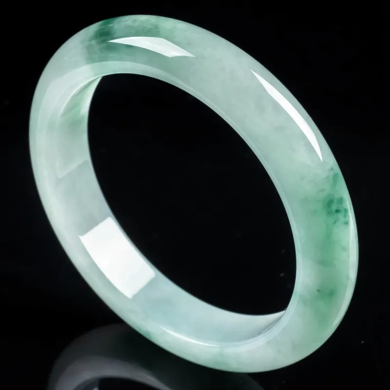 PUPAN Ice Glutinous Jadeite Bangles Women's-1