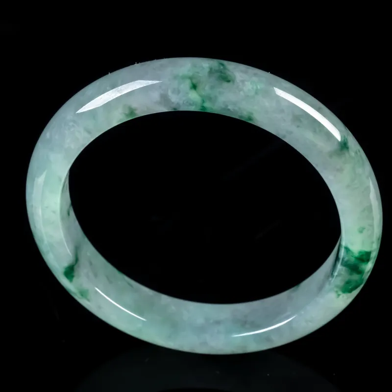 PUPAN Ice Glutinous Jadeite Bangles Women's-2