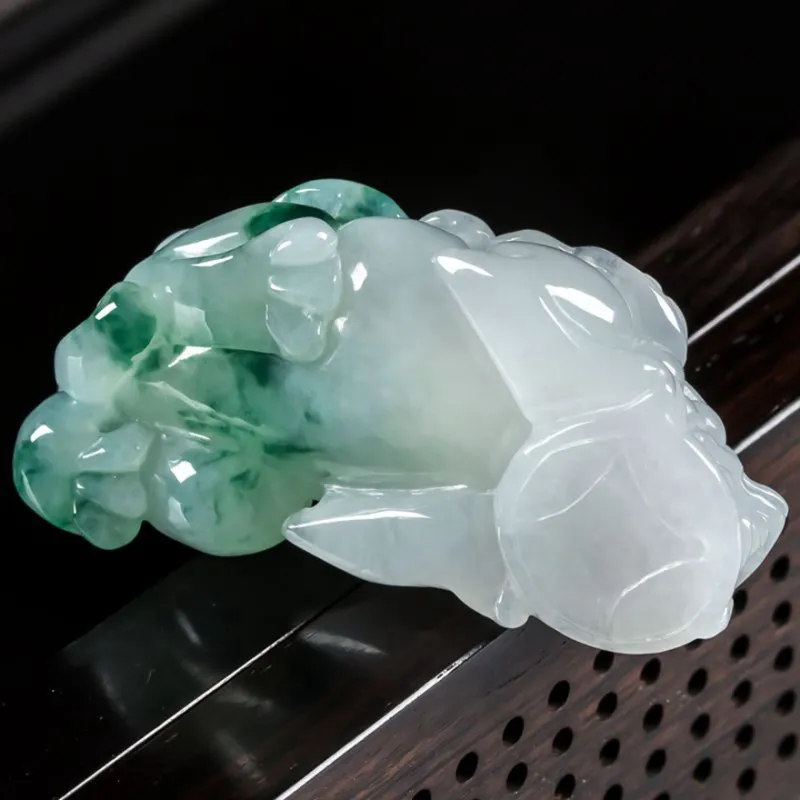 PUPAN Ice Glutinous Jadeite Pendants Unisex-3