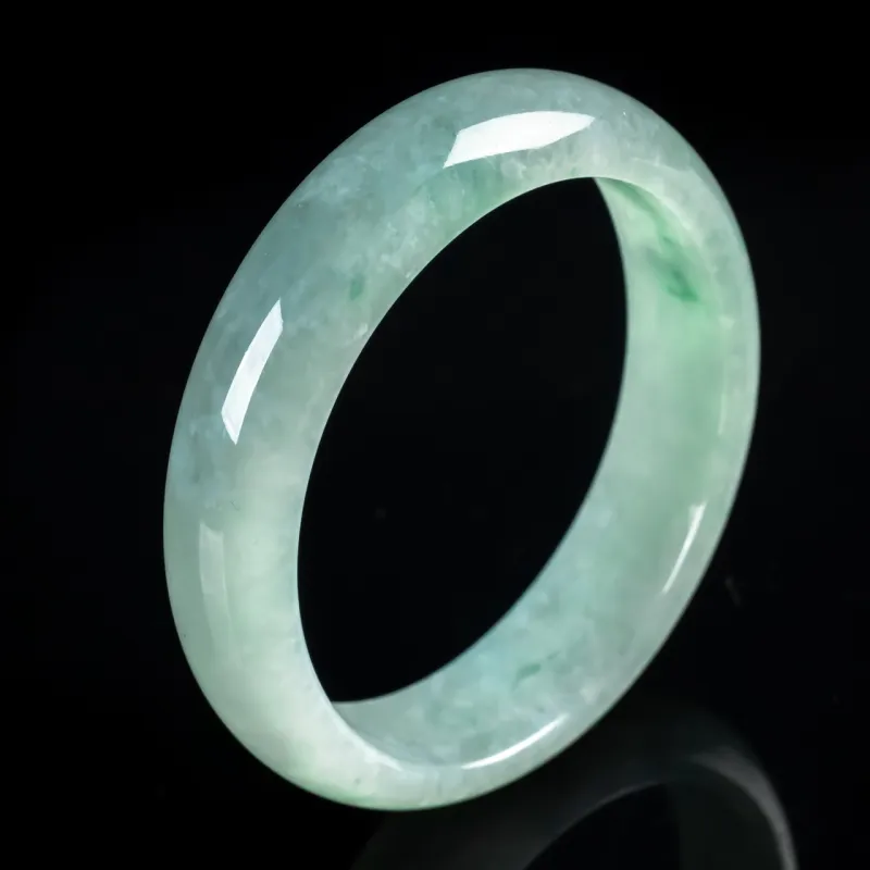 PUPAN Ice Glutinous Jadeite Bangles Women's-1