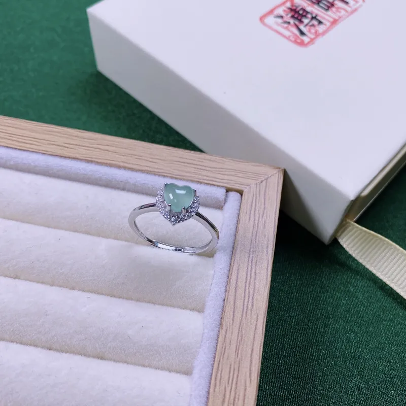 PUPAN Ice Type Jadeite Rings Women's-1