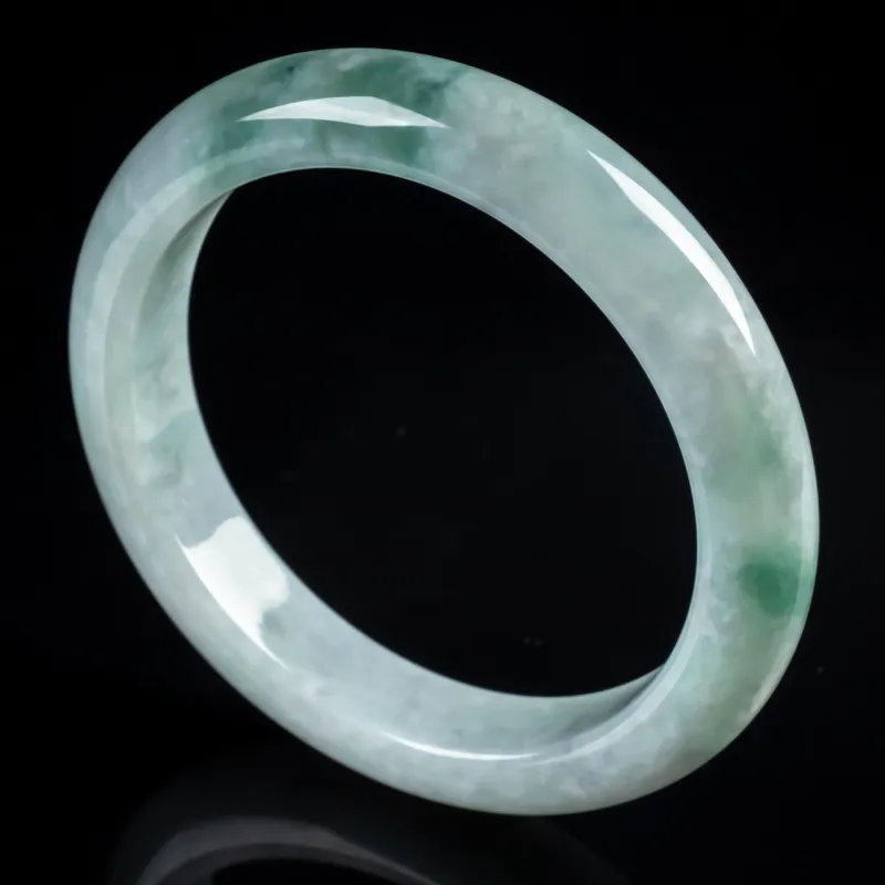PUPAN Ice Glutinous Jadeite Bangles Women's-1