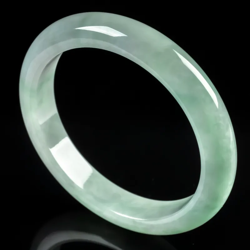 PUPAN Ice Glutinous Jadeite Bangles Women's-1