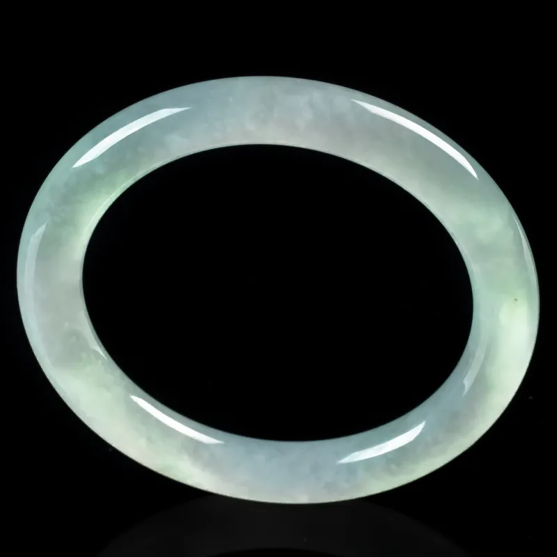 PUPAN Glutinous Jade Jadeite Bangles Women's-3