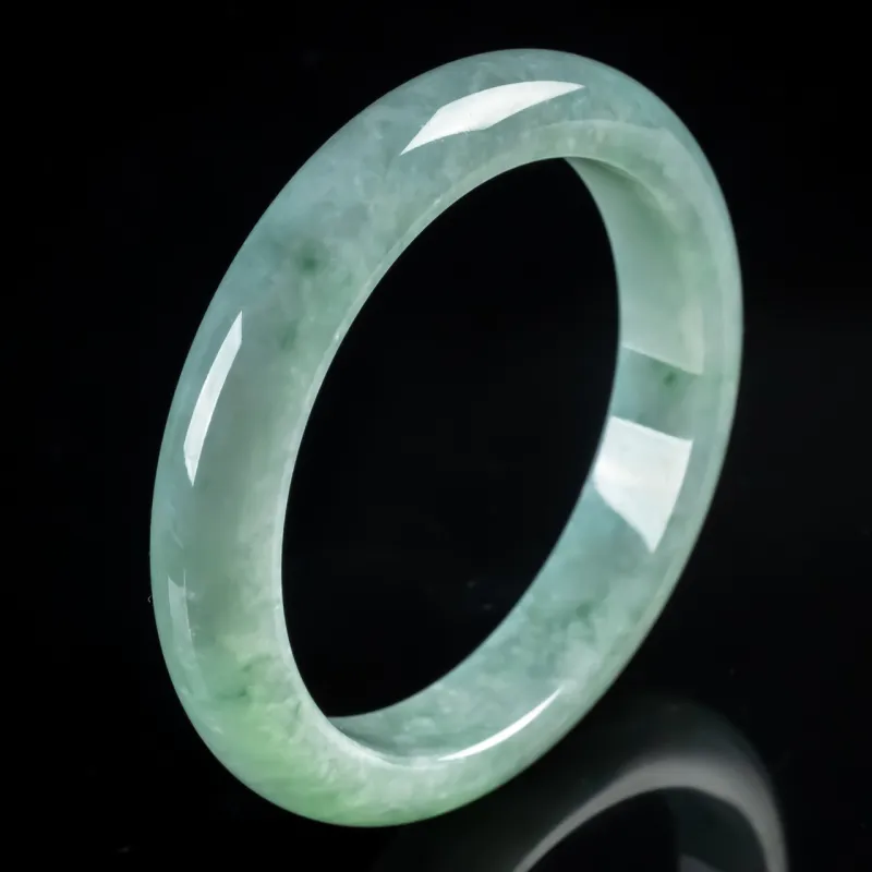 PUPAN Ice Glutinous Jadeite Bangles Women's-2