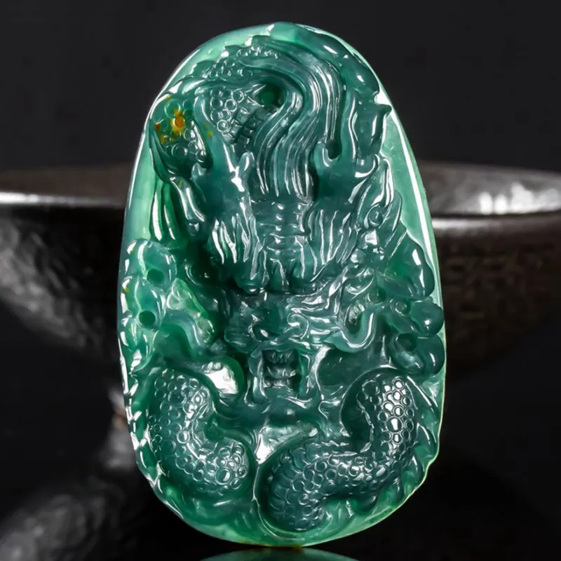 PUPAN Ice Glutinous Jadeite Pendants Unisex-1