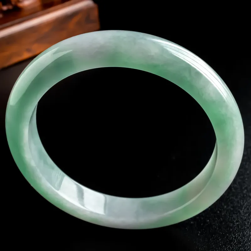 PUPAN Glutinous Jade Jadeite Bangles Women's-2