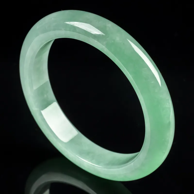 PUPAN Ice Glutinous Jadeite Bangles Women's-4