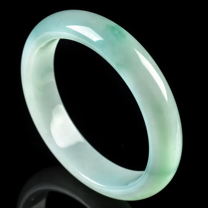 PUPAN Ice Glutinous Jadeite Bangles Women's-3