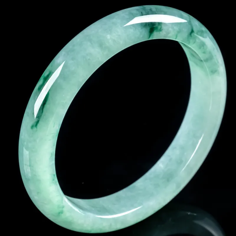PUPAN Ice Glutinous Jadeite Bangles Women's-3