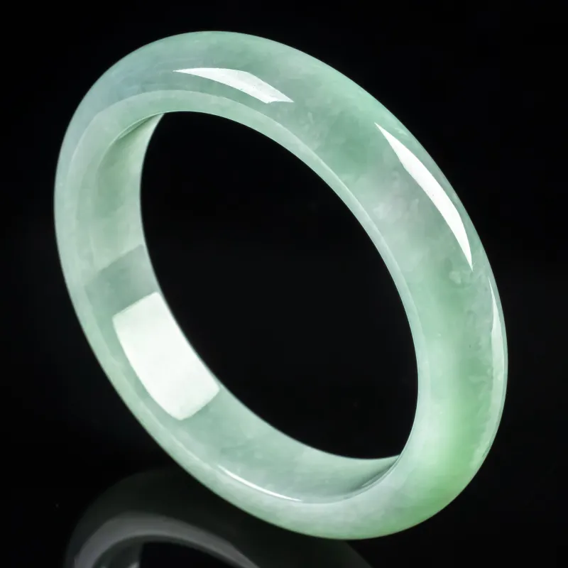PUPAN Glutinous Jade Jadeite Bangles Women's-4
