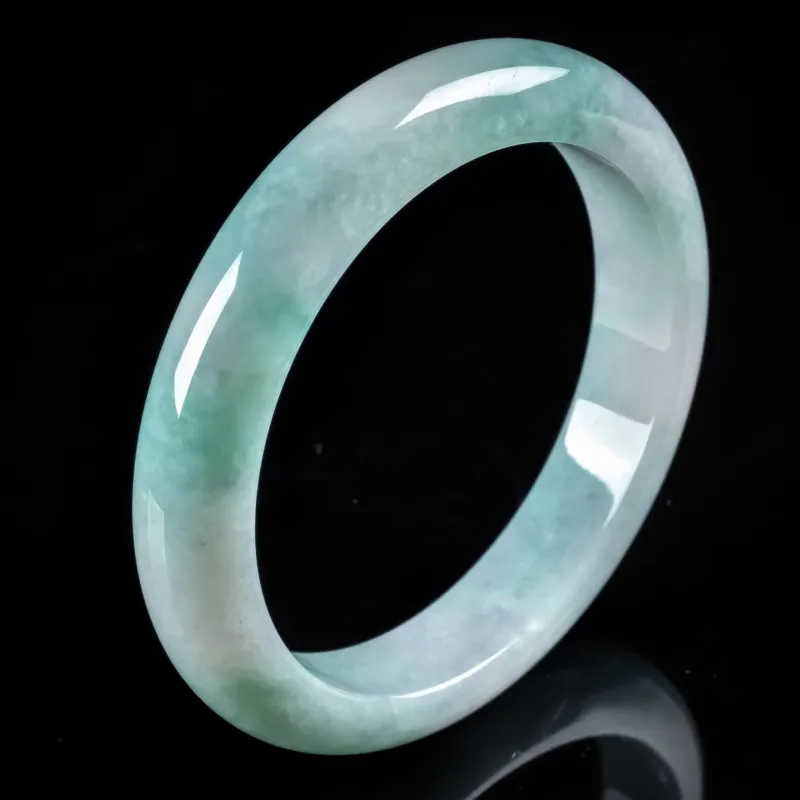 PUPAN Ice Glutinous Jadeite Bangles Women's-1