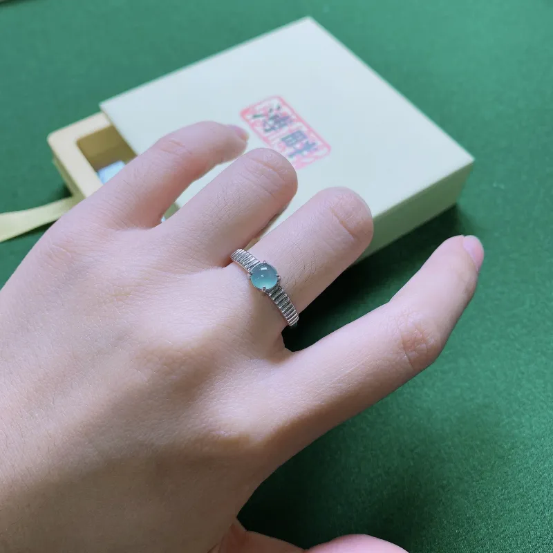 PUPAN Jadeite Rings Women's-3