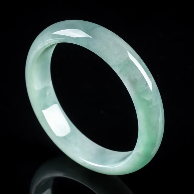 PUPAN Ice Glutinous Jadeite Bangles Unisex-4
