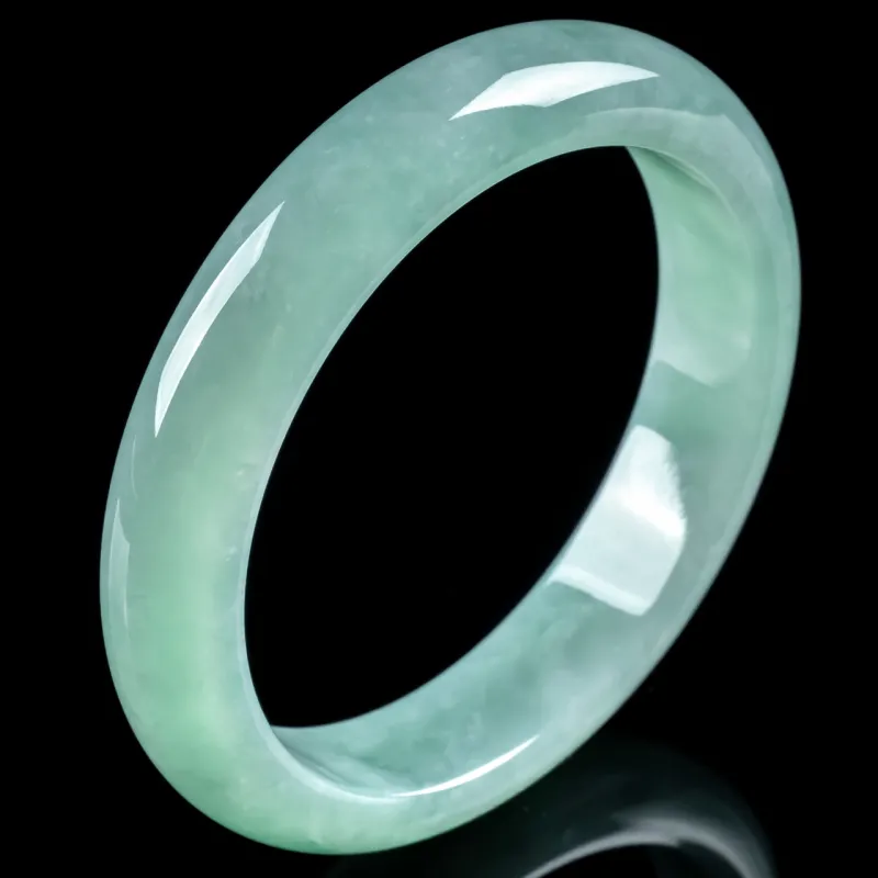 PUPAN Glutinous Jade Jadeite Bangles Women's-4