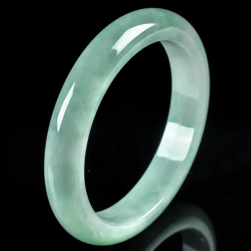 PUPAN Glutinous Jade Jadeite Bangles Women's-4